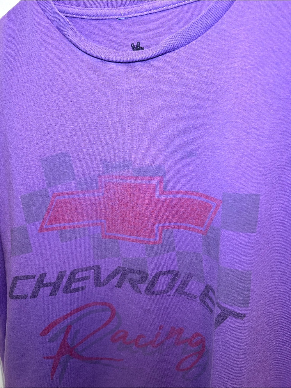Junk Food Urban Outfitters Purple Cropped Chevrolet Racing Graphic T-Shirt XL - Picture 2 of 4